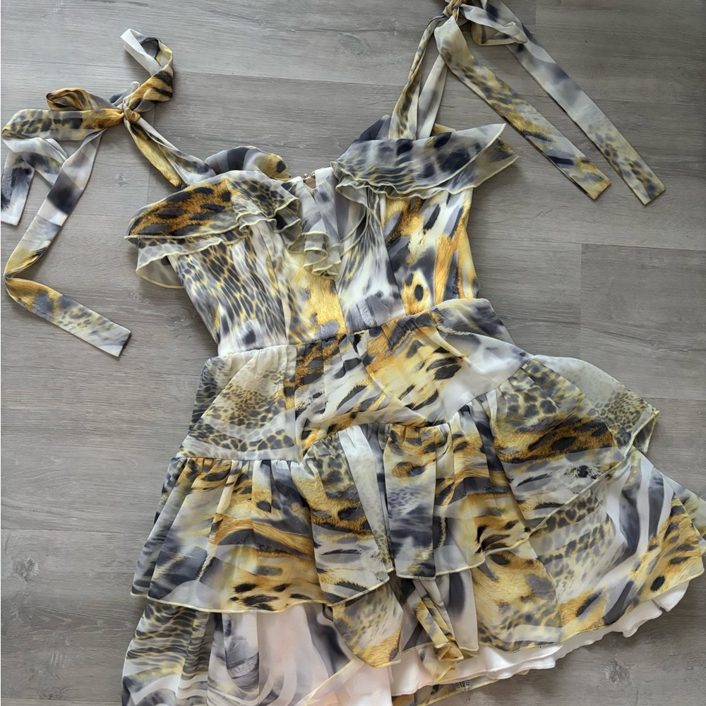 Elegant Leopard Print Dress